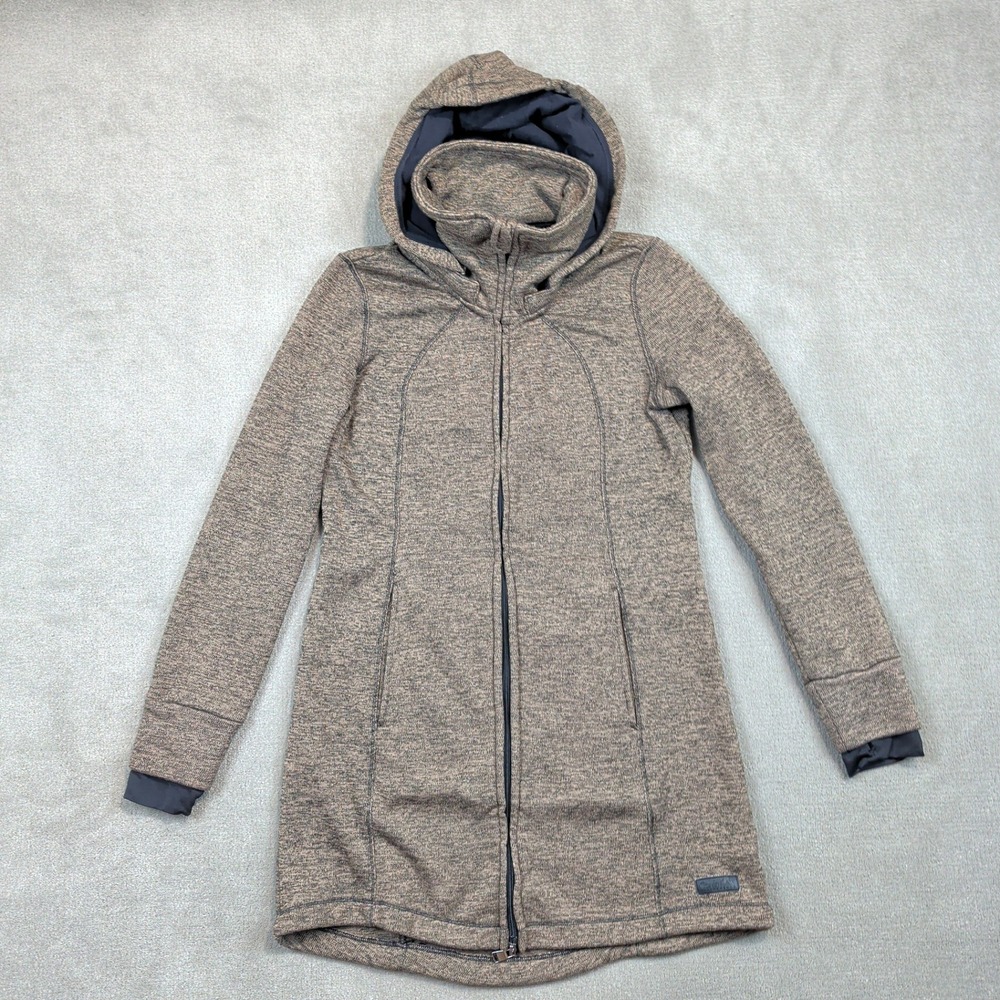 Calvin Klein Performance Jacket Womens Medium Brown Heathered Detachable Hood